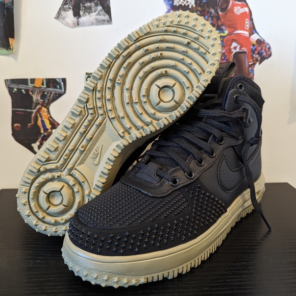 Nike Lunar Force 1 Mid Black Neutral Olive  DZ5320-001 Mens 8.5 - Picture 7 of 7